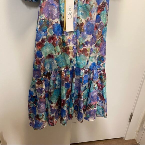 Patbo Blossom Floral Cut Out Chiffon Maxi Dress - Picture 11 of 14